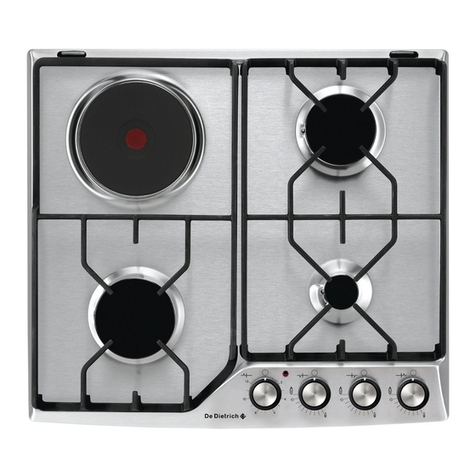 DeDietrich DTE1111X Guide for installation and use