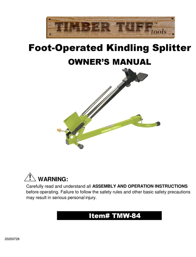 Timber Tuff Tools TMW-84 owner's manual