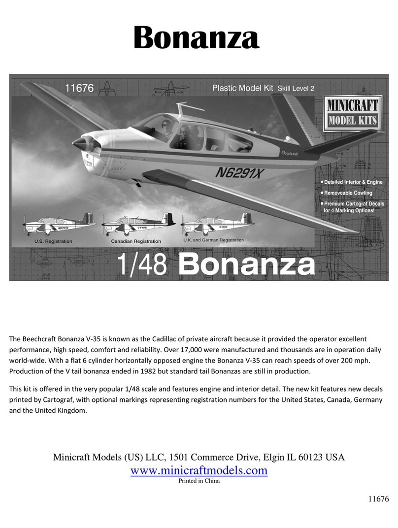 Minicraft Models Bonanza 11676 instructions