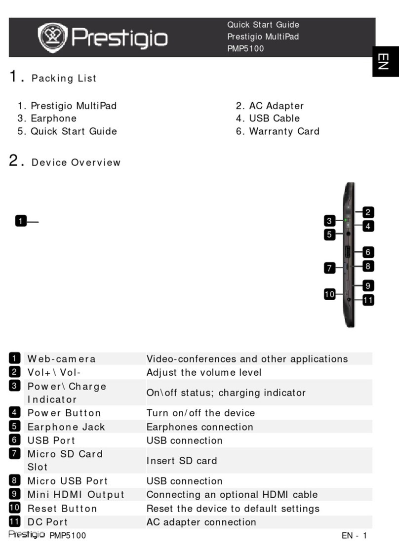 Prestigio MultiPad PMP5100 User manual