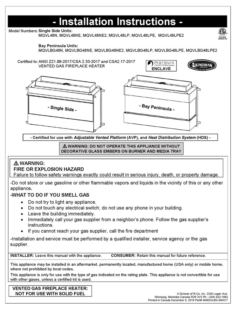 Kingsman MQVL48NE2 installation instructions