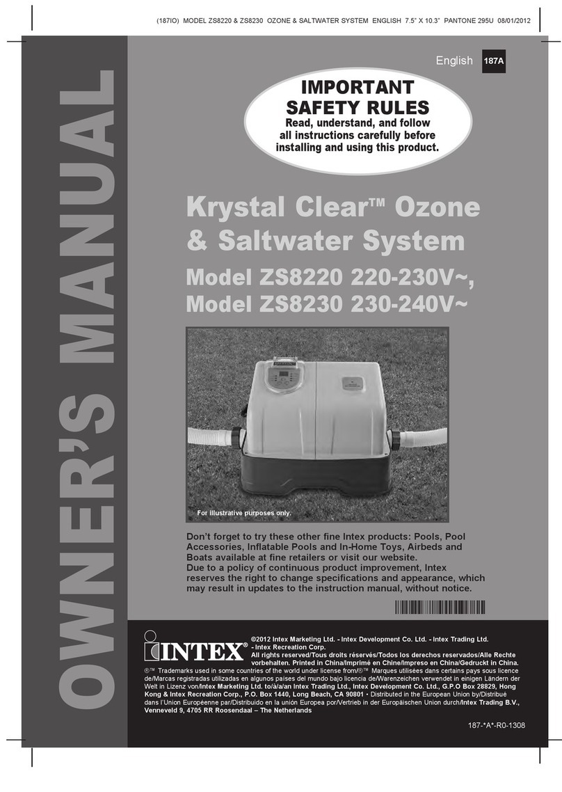 Intex Krystal Clear ZS8220 owner's manual