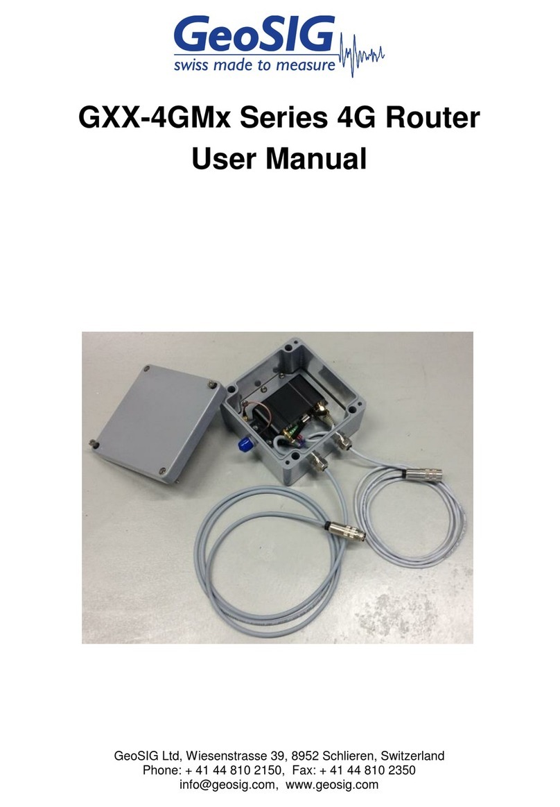 GeoSIG GXX-4GM Series user manual