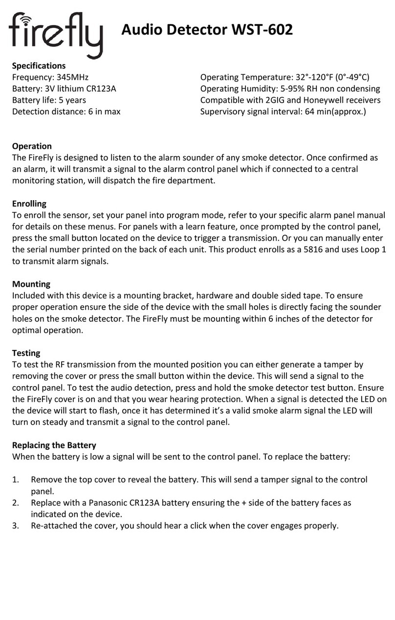 Ecolink Firefly WST-602 user manual