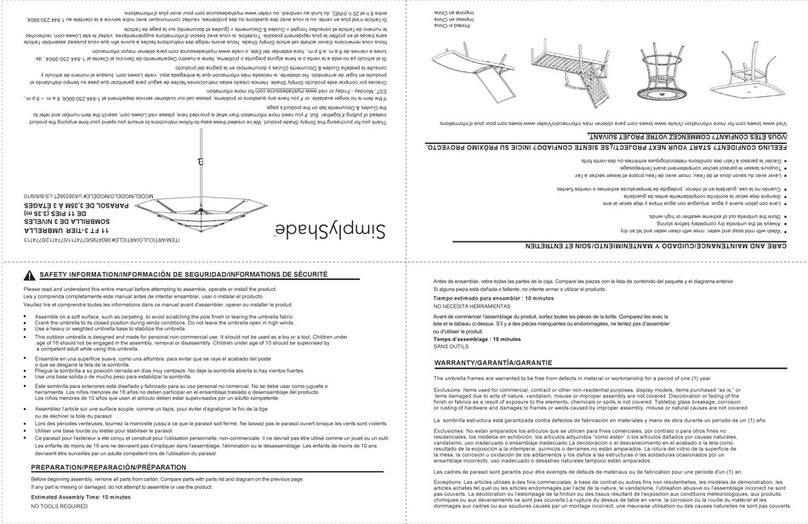 Simply Shade UA38338ZT-LS-B quick start guide
