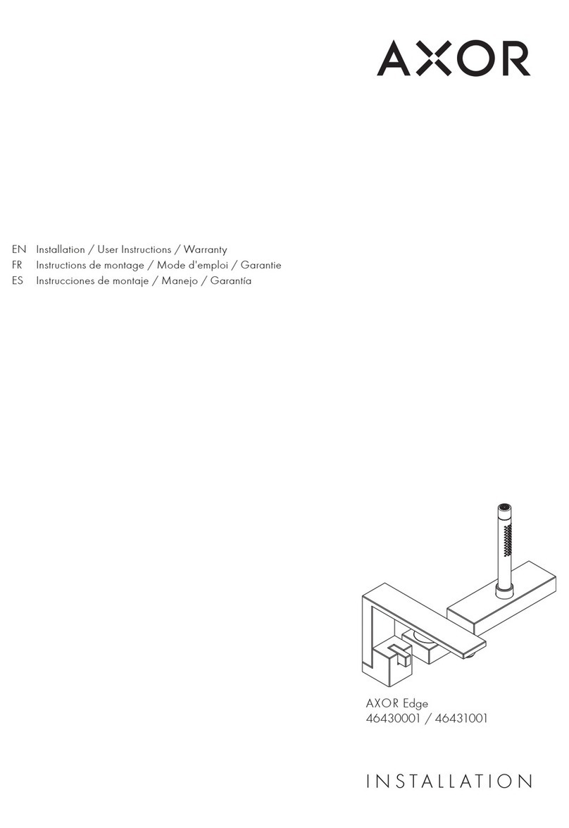 Axor AXOR Edge 46430001 Instruction Manual