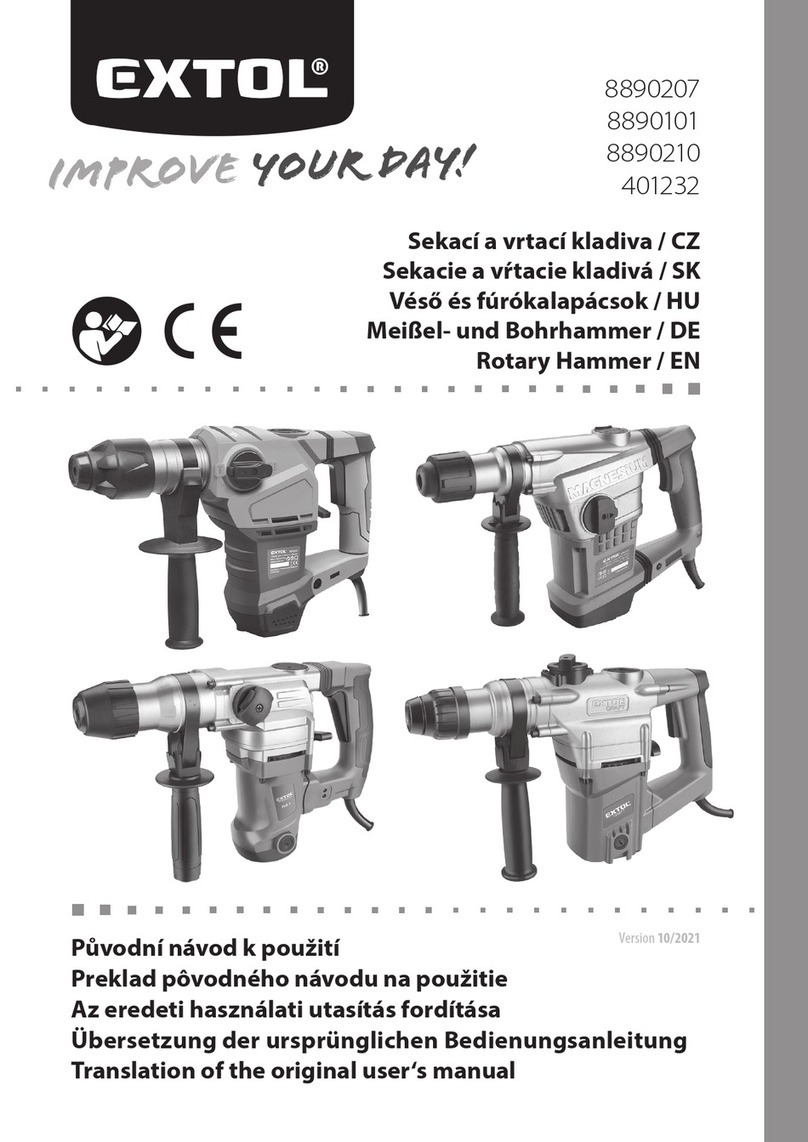 EXTOL 8890207 Translation of the original user manual