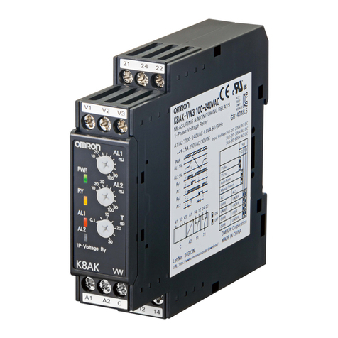 Omron K8AK-VW User manual Omron K8AK-VW User manual
