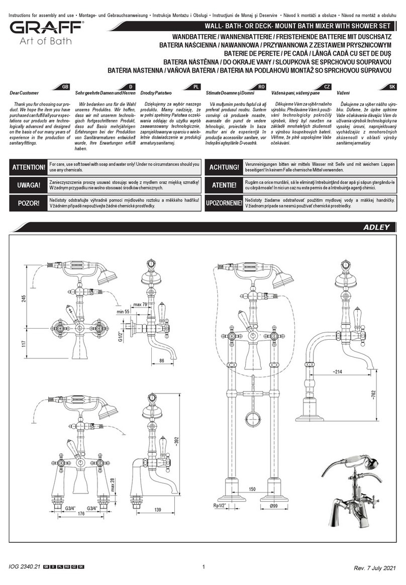 Graff ADLEY E-3852-C2 Operator's manual