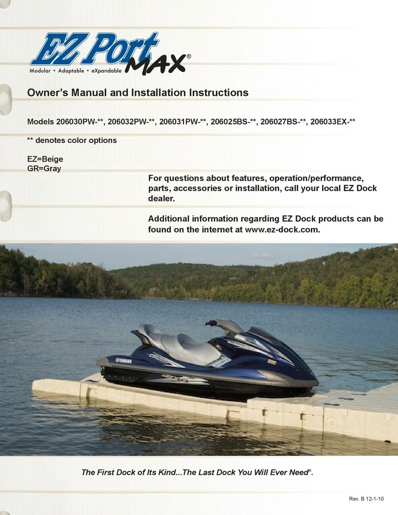 EZ Dock Port MAX Series Operating instructions