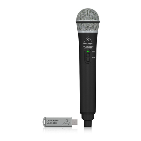 Behringer UltraLink ULM300D quick start guide
