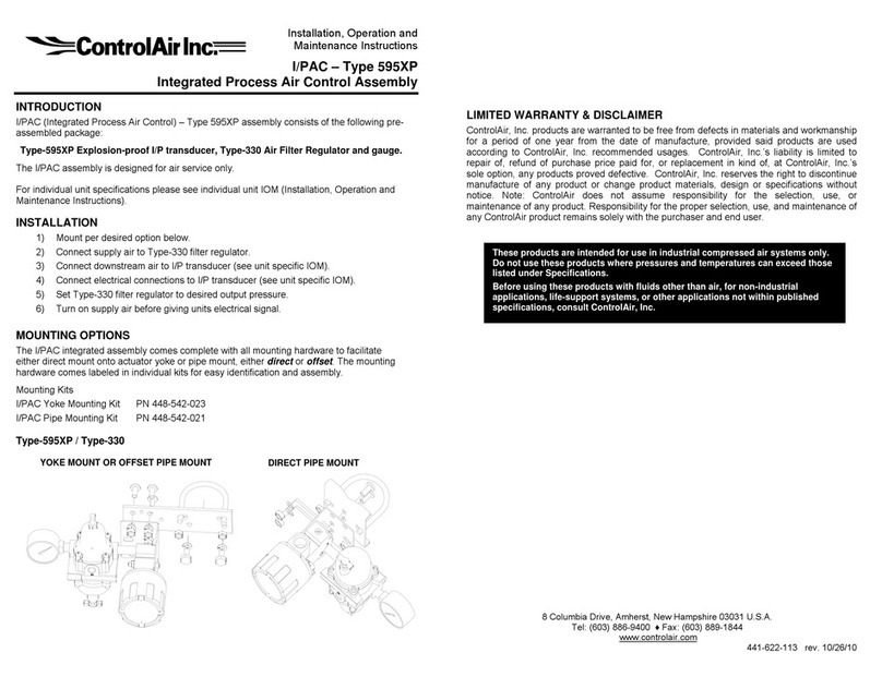 controlair 595XP Manual