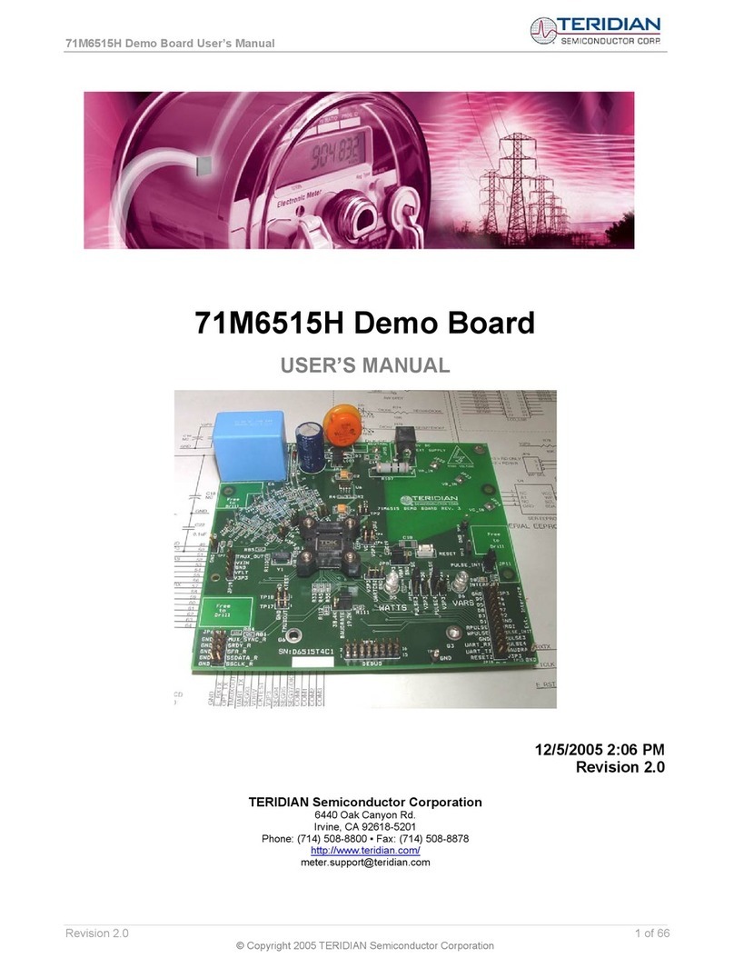 Teridian 71M6515H user manual