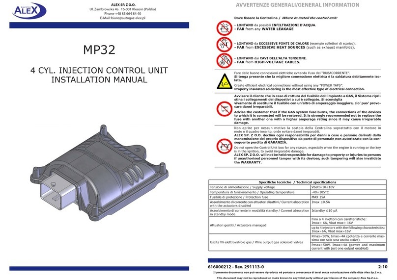 Alex MP32 installation manual