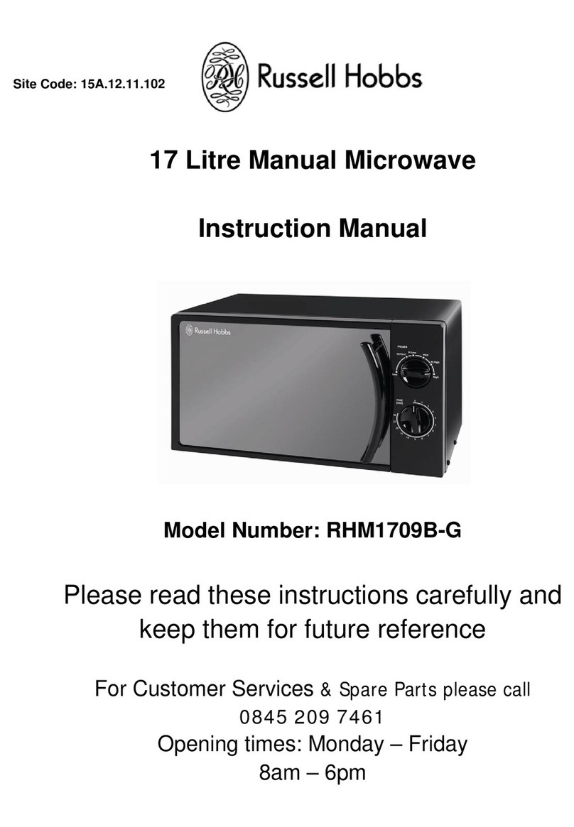 Russell Hobbs RHM1709B-G User manual