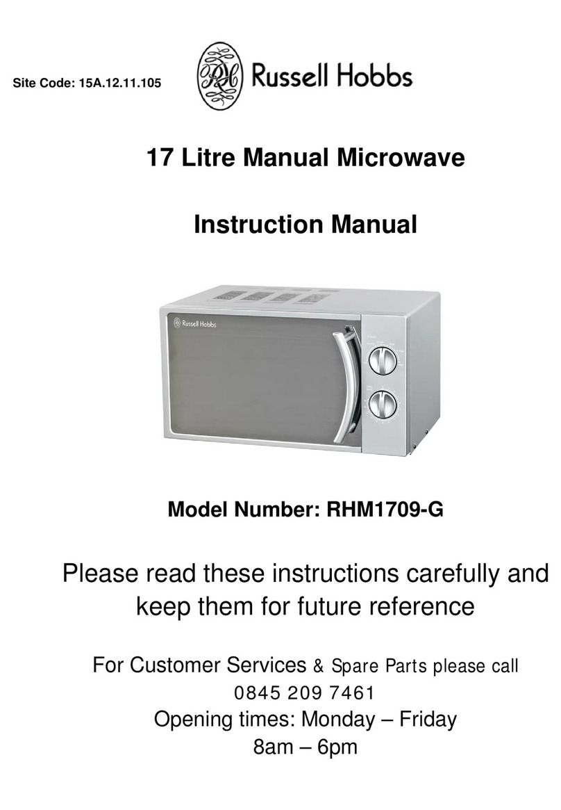 Russell Hobbs RHM1709-G instruction manual
