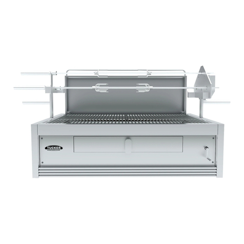 Tucker Barbecues Charcoal Deluxe Built In Assembly, installation and operating instructions