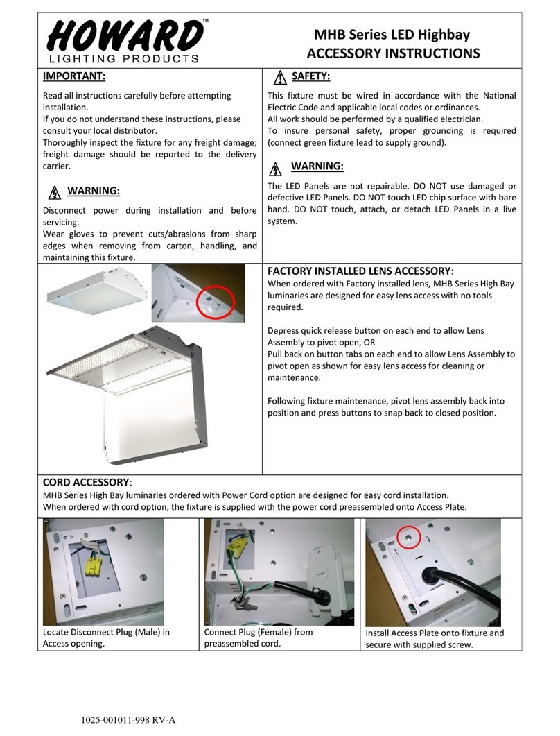 Howard MHB Series ACCESSORY INSTRUCTIONS