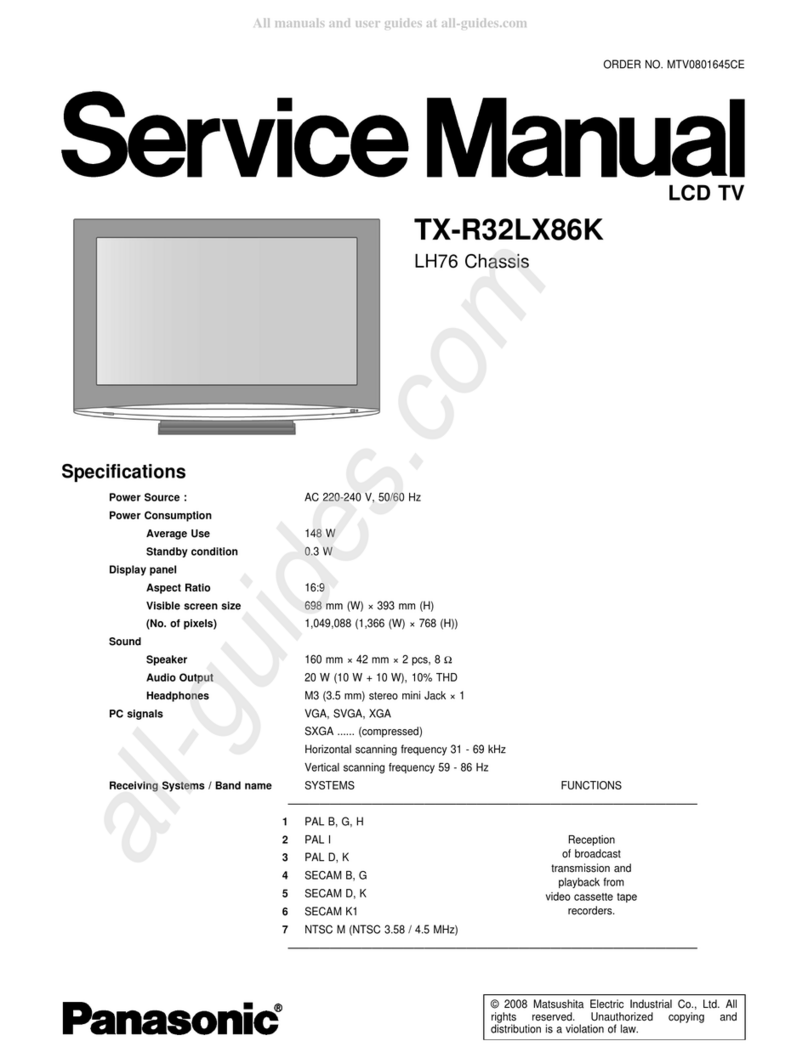 Panasonic TX-R32LX86K User manual