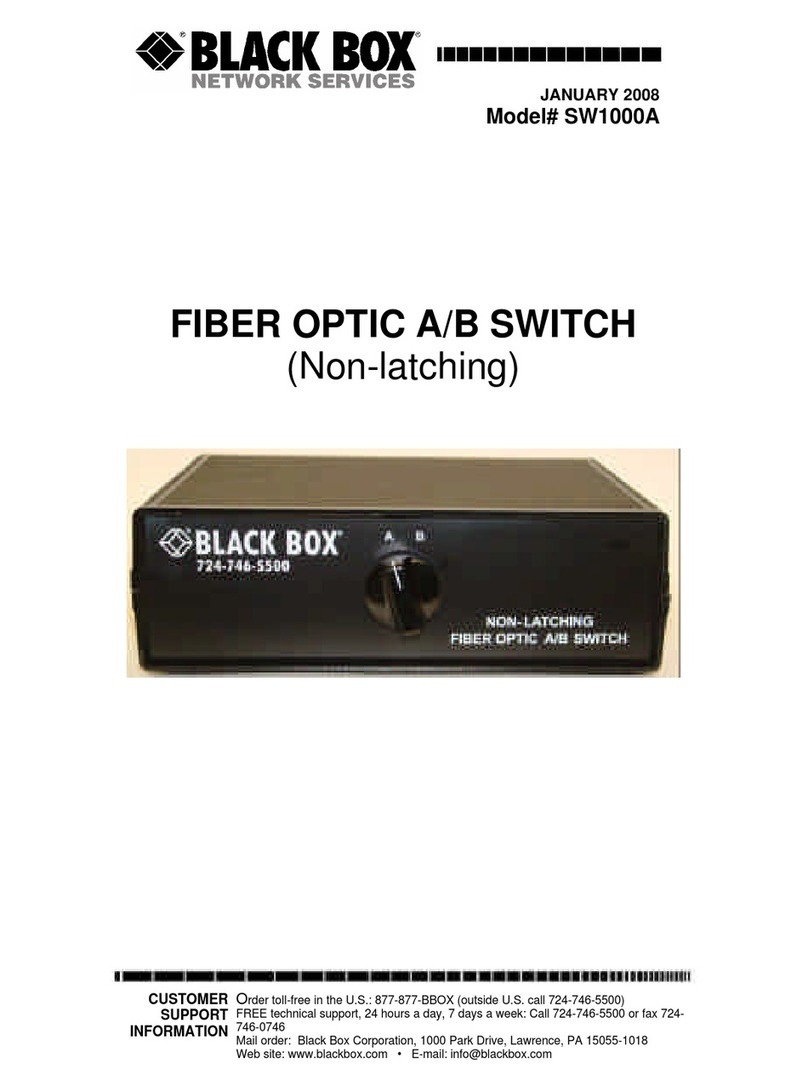 Black Box SW1000A manual