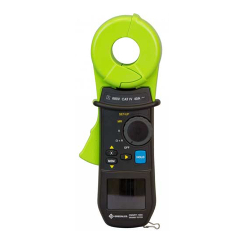 Textron GREENLEE CMGRT-100A User manual Textron GREENLEE CMGRT-100A User manual