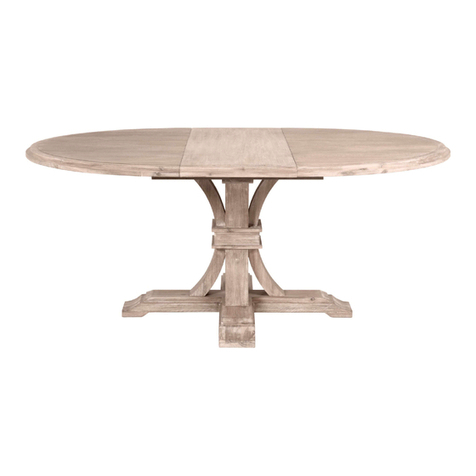 Essentials For Living DEVON ROUND EXTENSION DINING TABLE 6070.NG User manual
