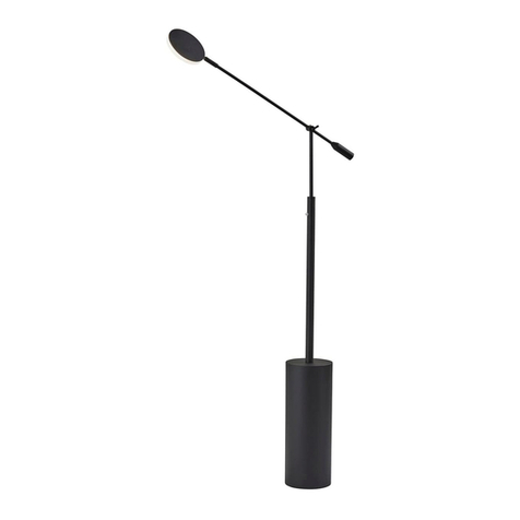 Adesso GROVER LED FLOOR LAMP Assembly instructions