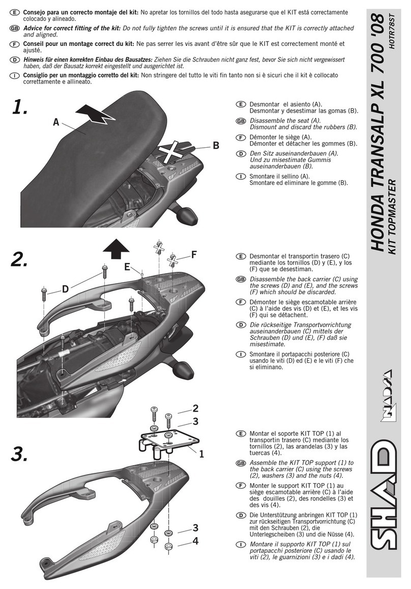 Shad H0TR78ST quick start guide