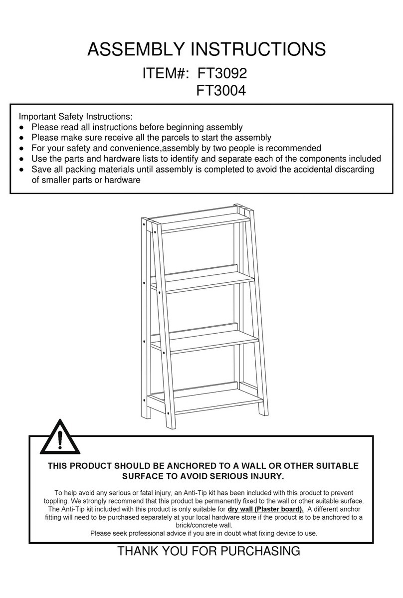 overstock FT3092 Assembly instructions