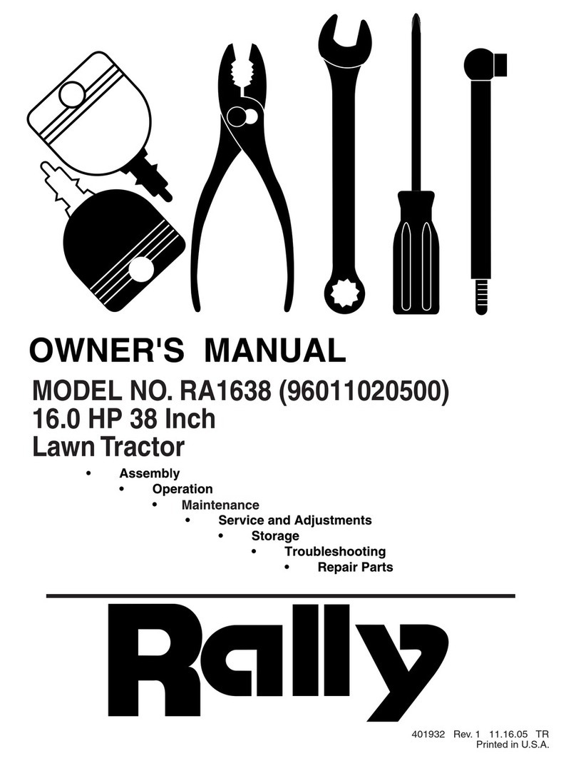 Rally RA1638 owner's manual