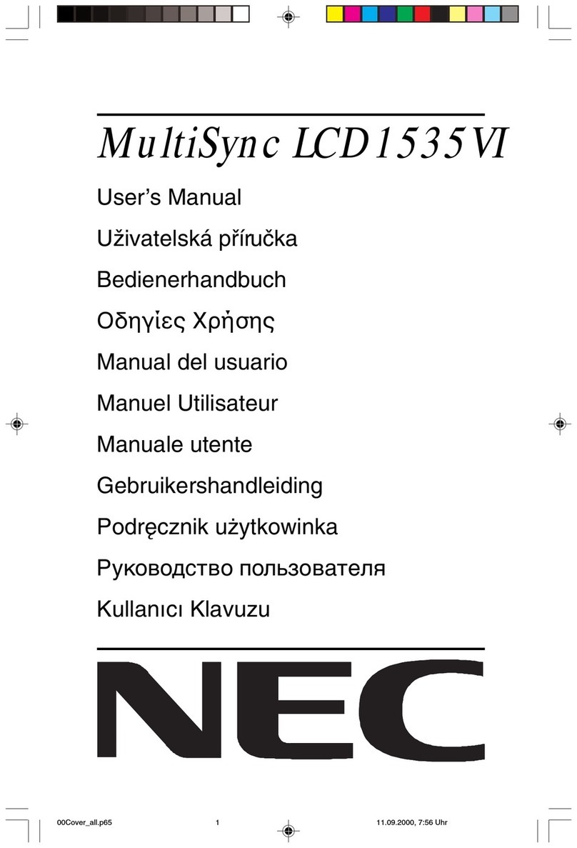 NEC MultiSync LCD1535VI User manual