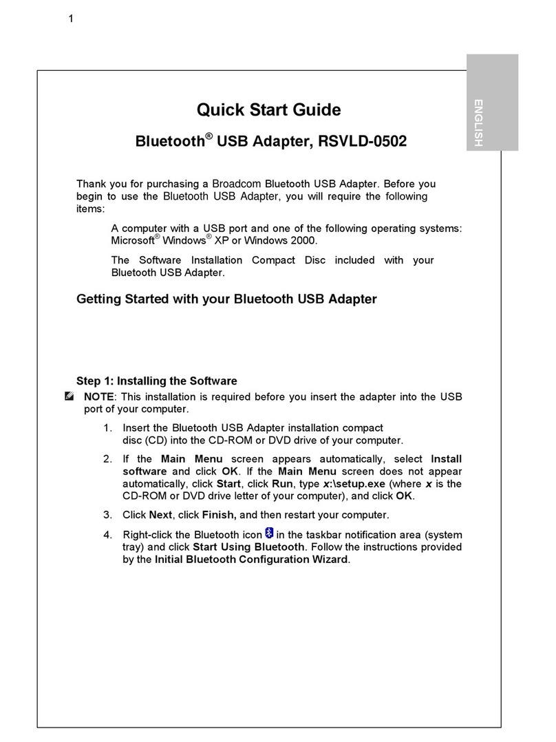Broadcom RSVLD-0502 User manual