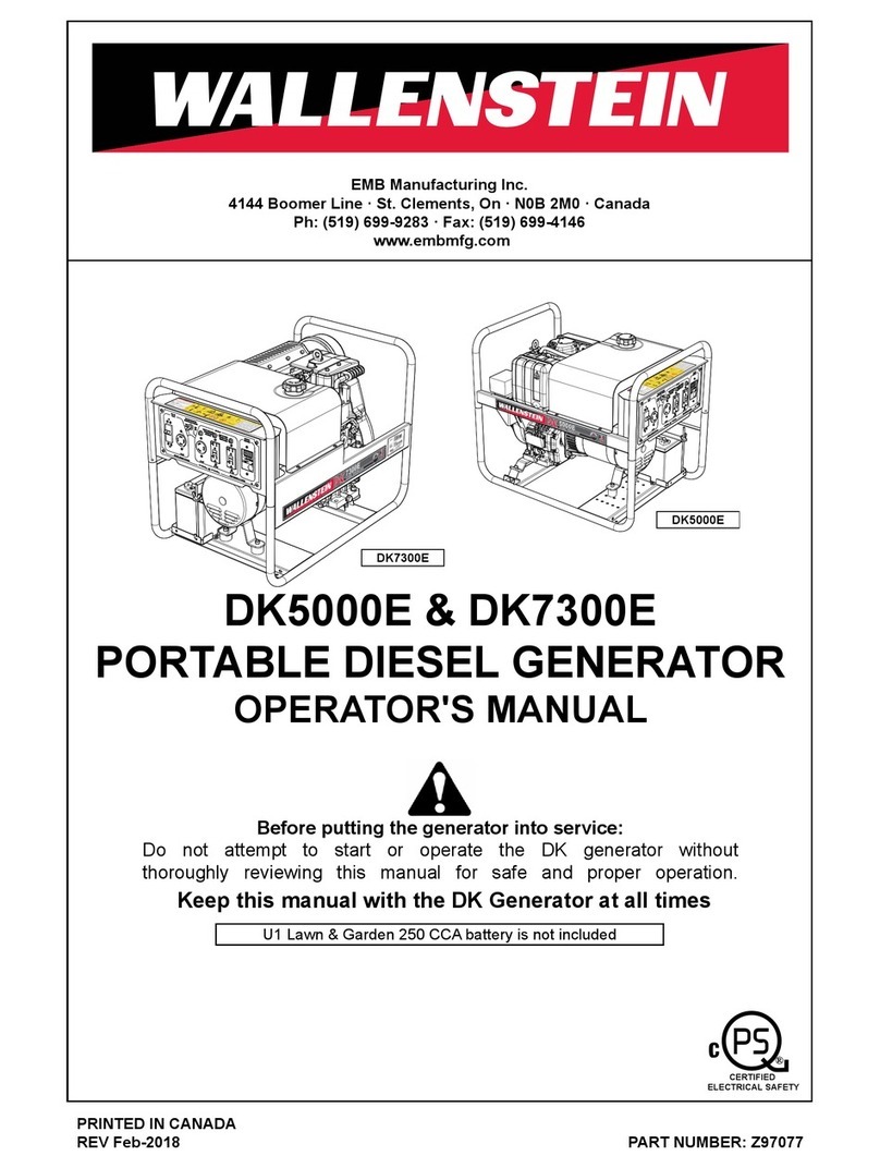 Wallenstein DK Series User manual