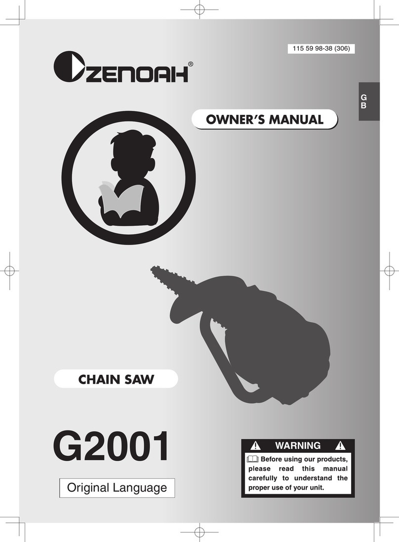 Zenoah G2001 User manual Zenoah G2001 User manual