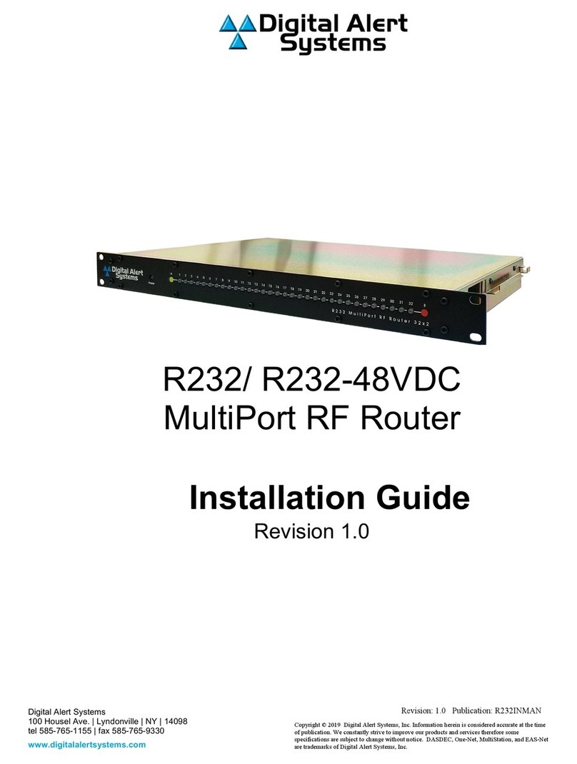 Digital Alert Systems R232 installation guide