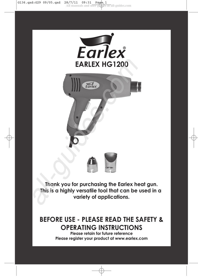 Earlex HG1200 User manual