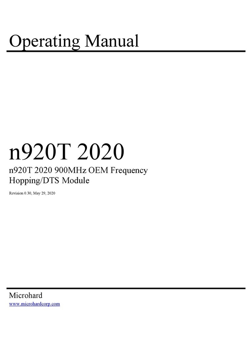 Microhard Systems n920T 2020 User manual