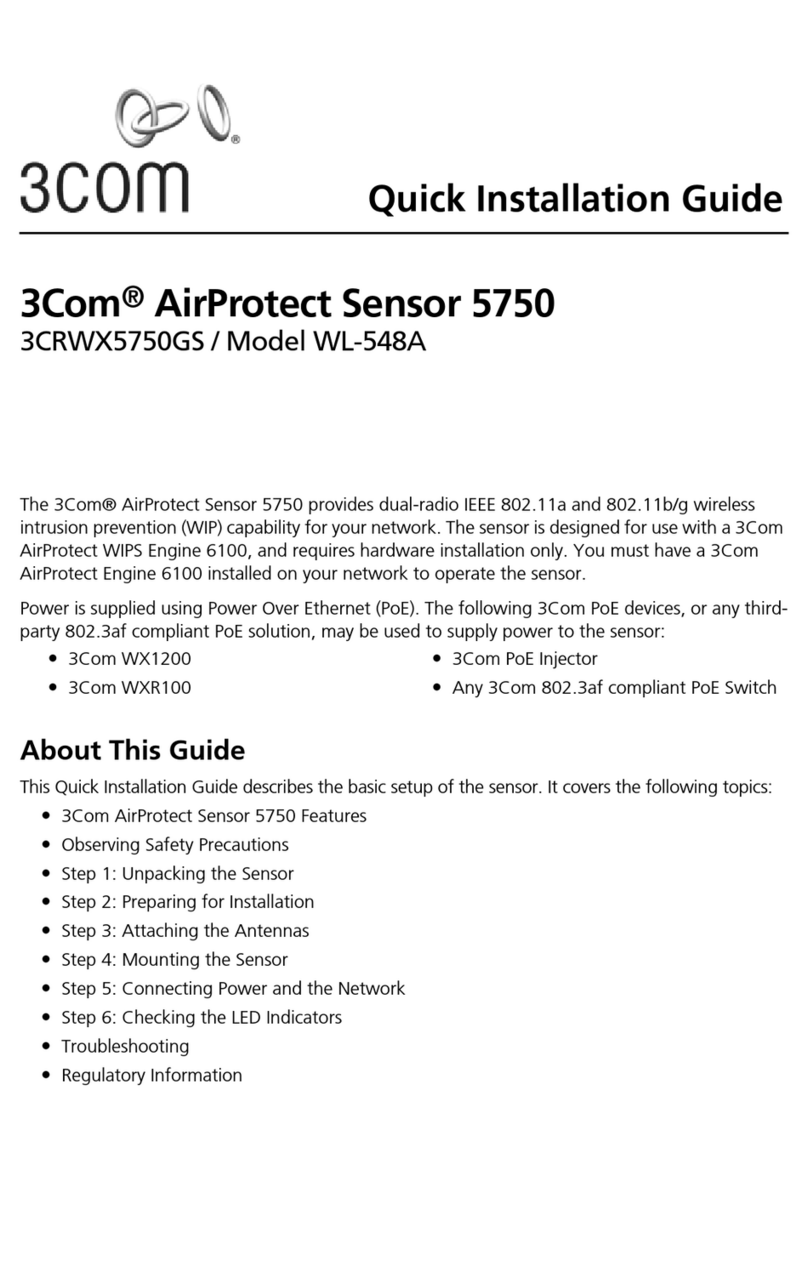 3Com AirProtect Sensor 5750 User manual