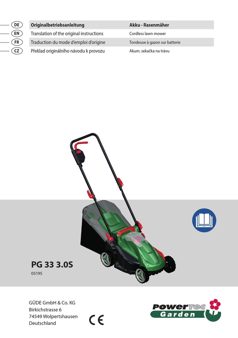 GÜDE POWERTEC Garden PG 33 3.0S Translation of the original instructions