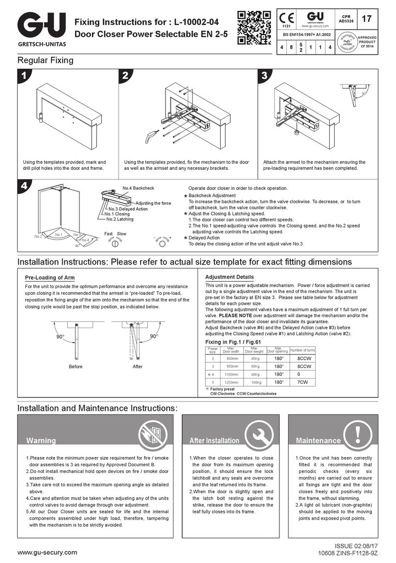 Gretsch-Unitas L-10002-04 quick start guide Gretsch-Unitas L-10002-04 quick start guide