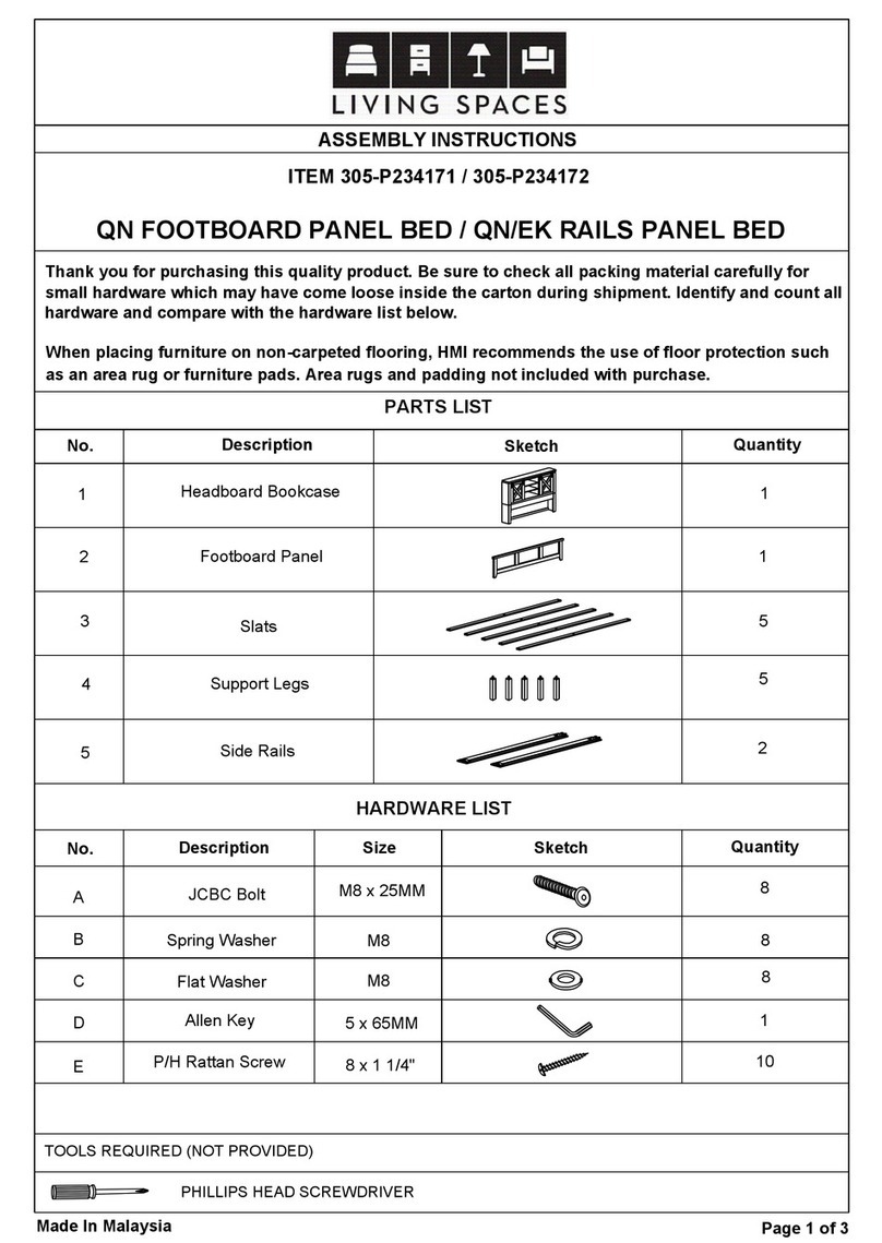 Living Spaces 305-P234171 User manual Living Spaces 305-P234171 User manual