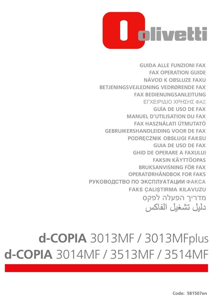 Olivetti d-COPIA 3013MF User manual