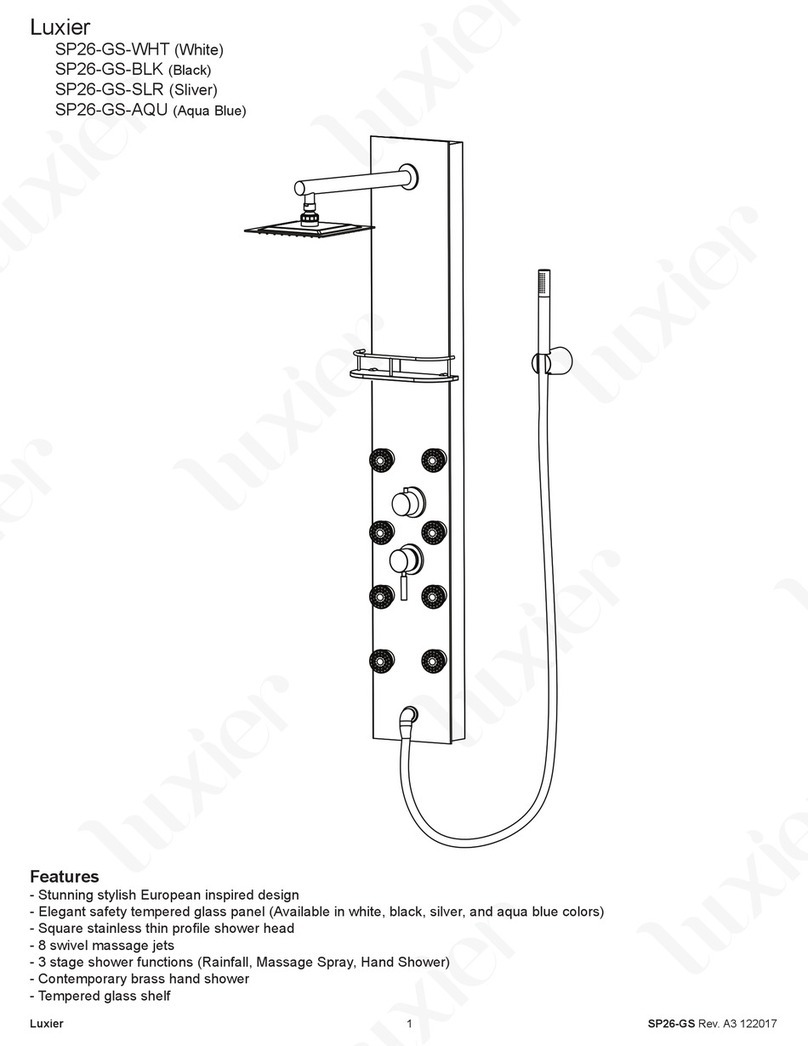 Luxier SP26-GS-WHT User manual Luxier SP26-GS-WHT User manual