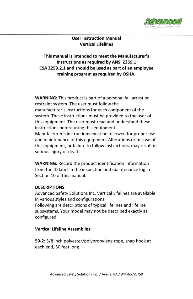Advanced Lifeline 50-2 Operator's manual