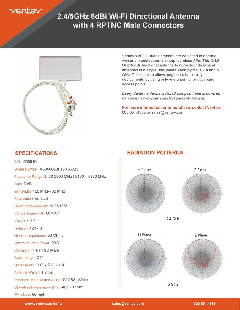 Ventev M6060060P1D43602V manual