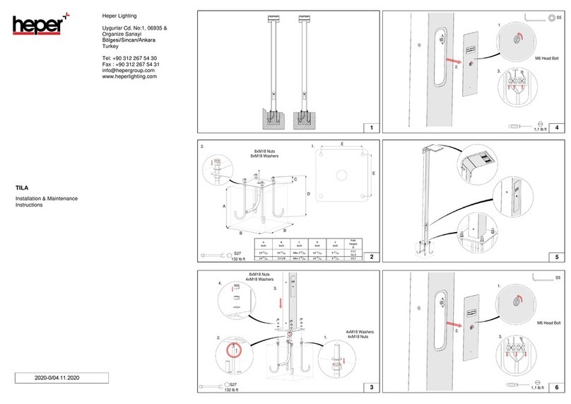 HEPER TILA Installation and operating instructions