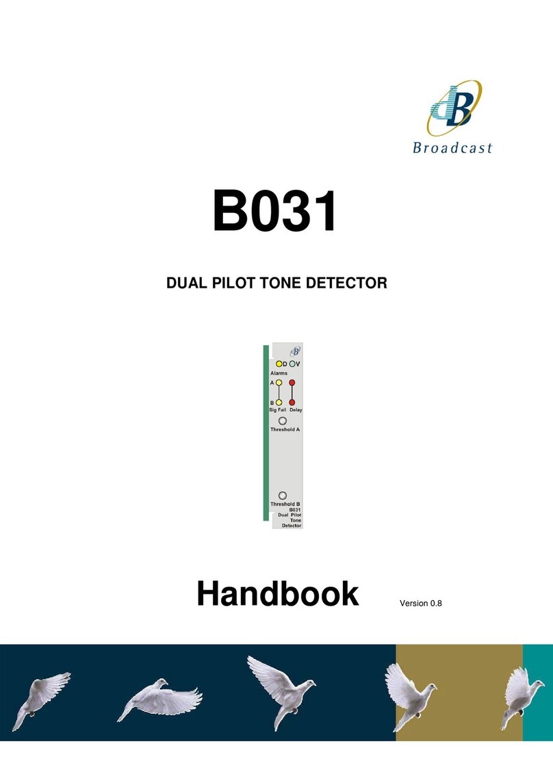 Broadcast Tools B031 Handbook Broadcast Tools B031 Handbook