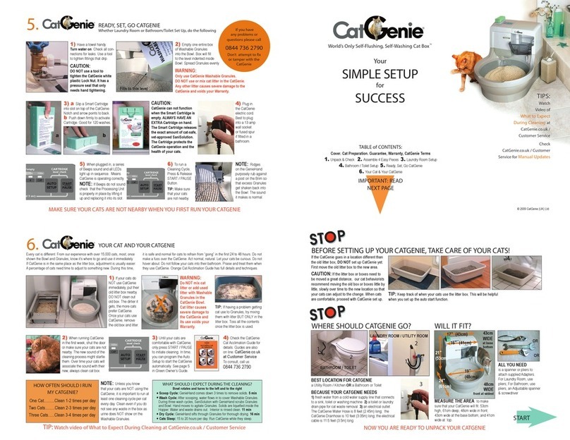 CatGenie Tabby Package Simple setup guide