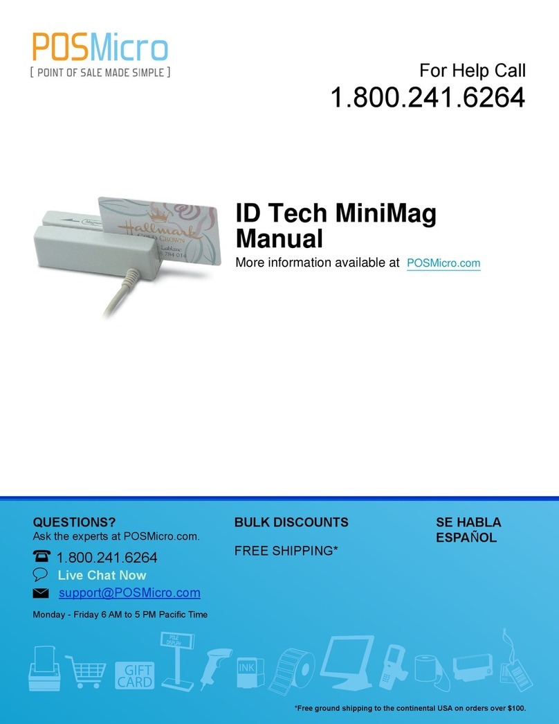 POSMicro ID Tech MiniMag manual