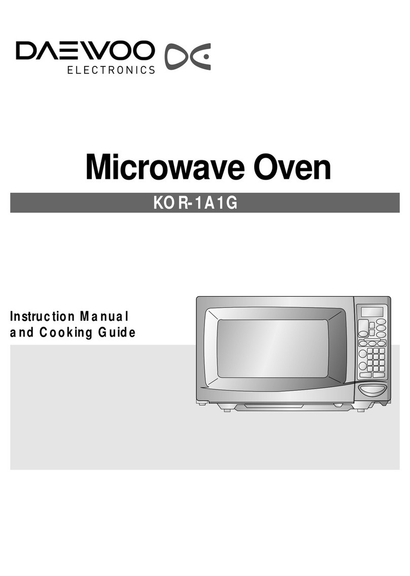 DAEWOO ELECTRONICS KOR-1A1G instruction manual